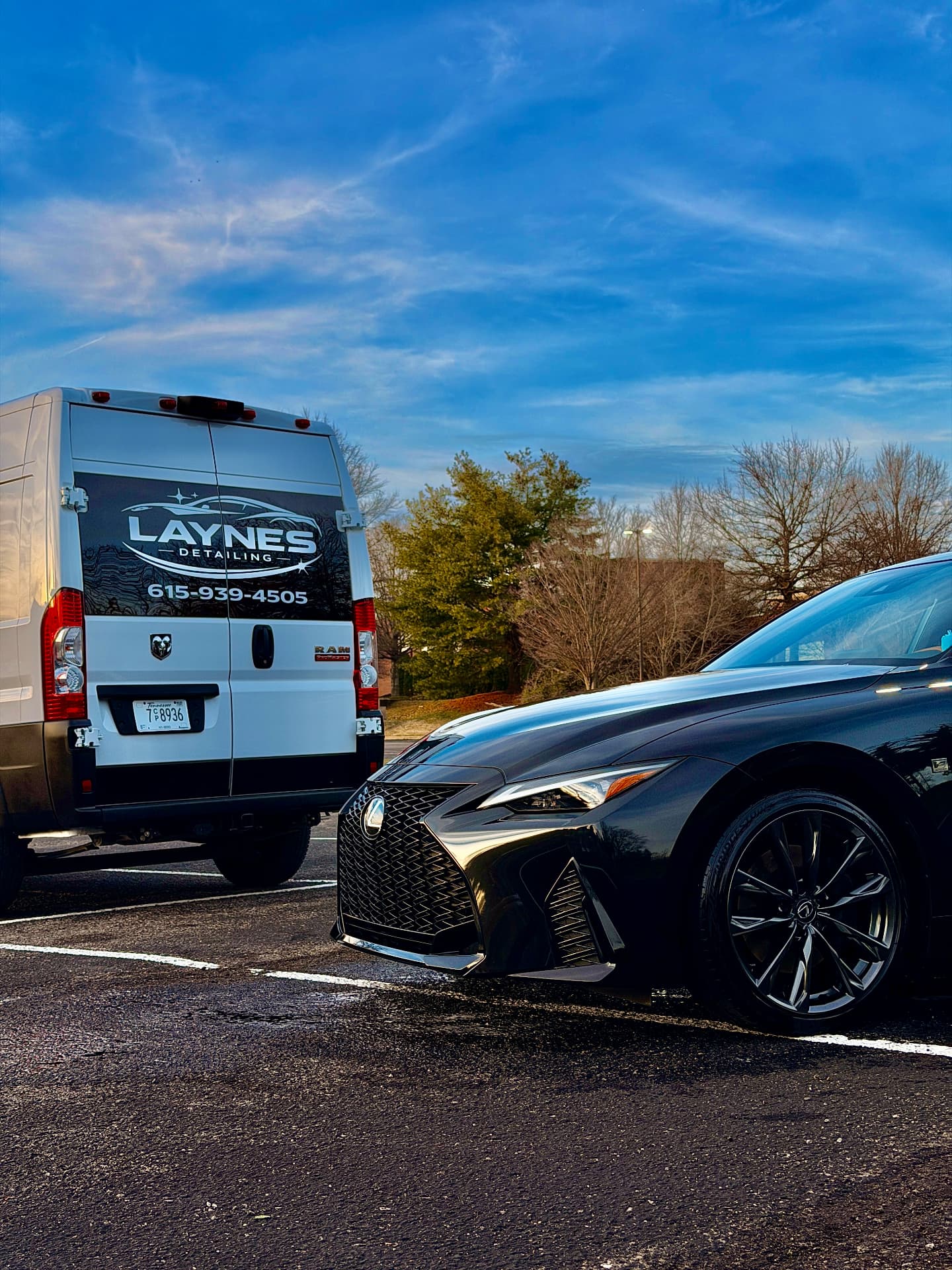 Luxury vehicle in dramatic studio lighting